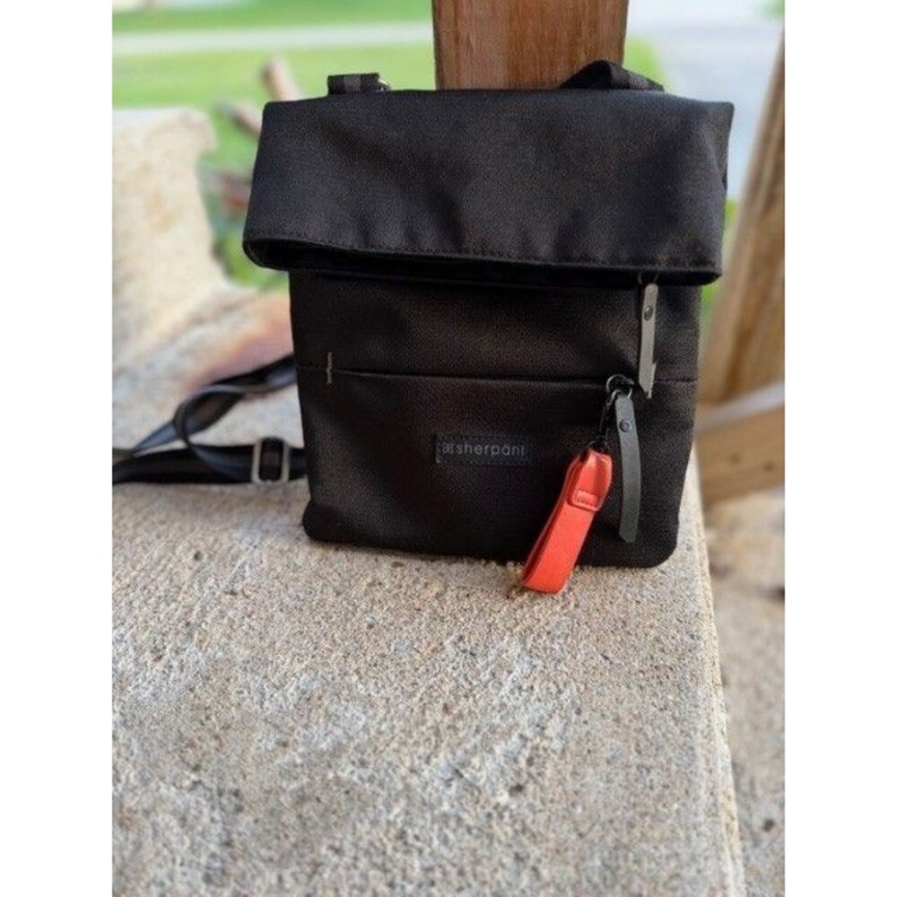 Sherpani Pica Cross Body 54" Strap Bag Purse Black